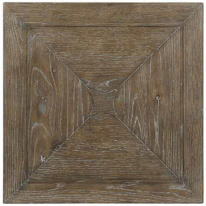 the Bernhardt Rustic Patina 387-111D living room occasional end table is available in Edmonton at McElherans Furniture + Design