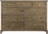 the Bernhardt Rustic Patina classic / traditional 387-042D bedroom dresser is available in Edmonton at McElherans Furniture + Design